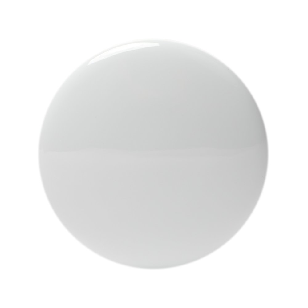 White Ceramic Mushroom Top Pop Up Drain for Sinks without Overflow. Picture 5