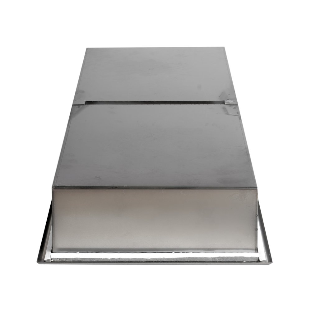 12" x 24" Brushed Black PVD Stainless Steel Vertical Double Shelf Shower Niche. Picture 7