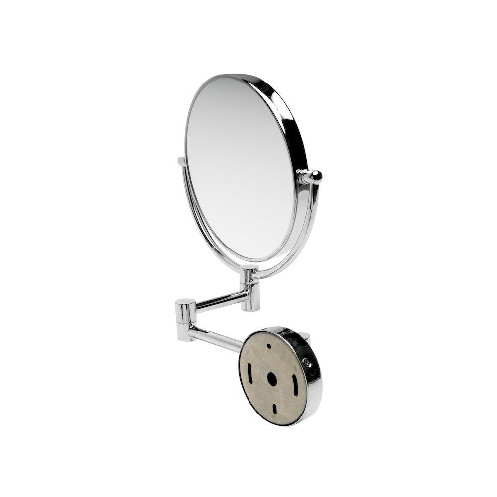 8" Round Wall Mounted 5x Magnify Cosmetic Mirror. Picture 5