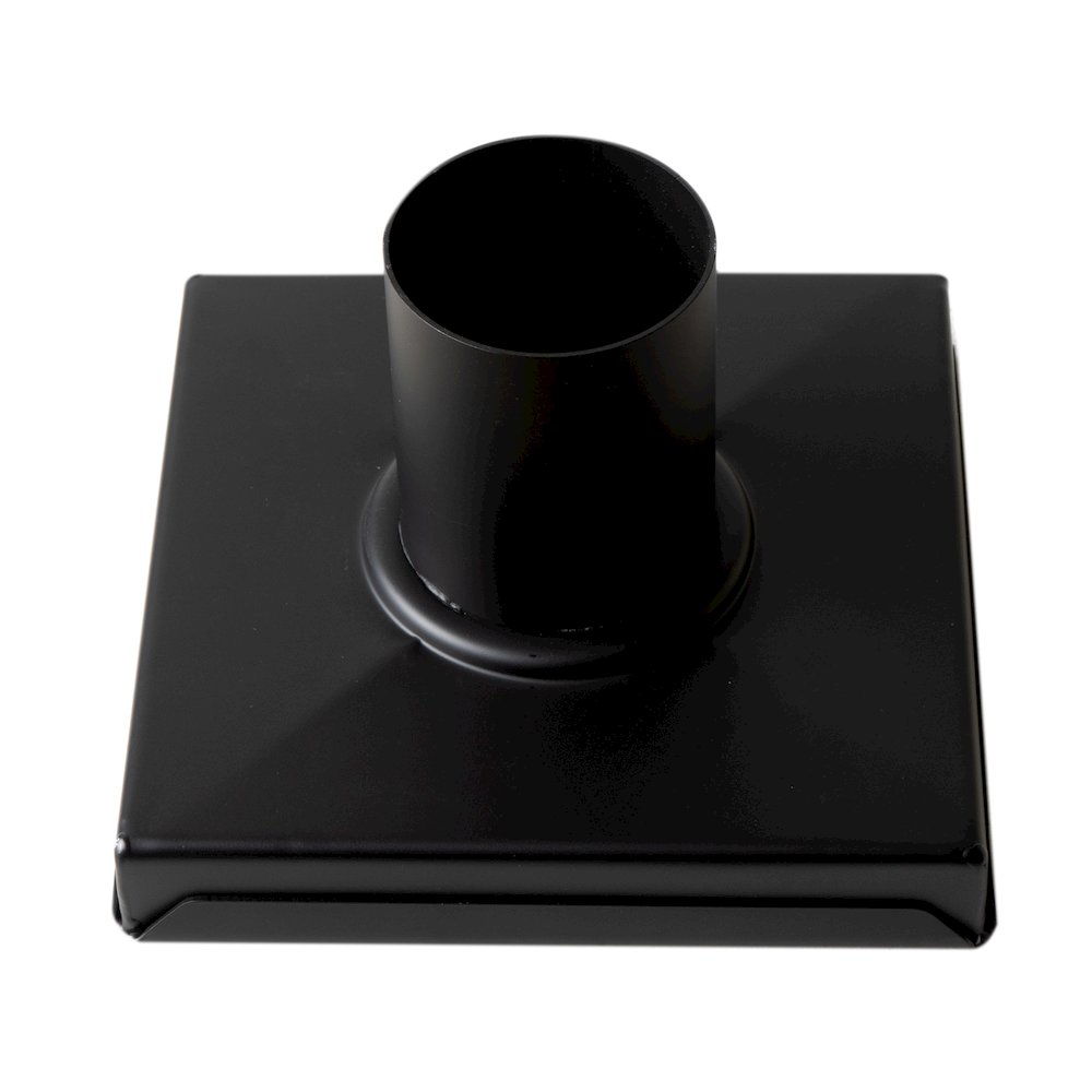 5" x 5" Black Matte Square Stainless Steel Shower Drain with Solid Cover. Picture 3