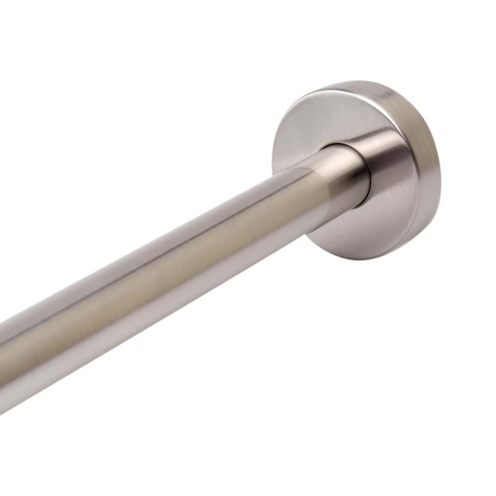 Brushed Nickel 20" Round Wall Shower Arm. Picture 3
