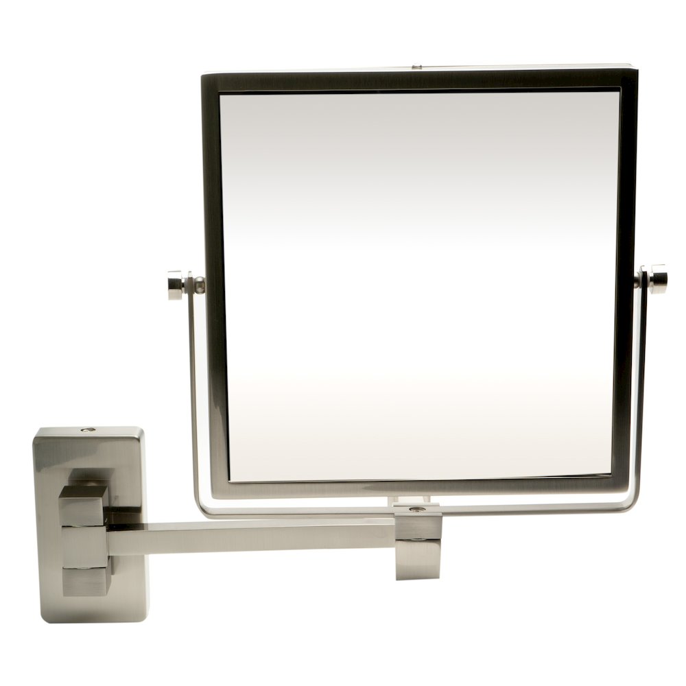 8" Square Wall Mounted 5x Magnify Cosmetic Mirror. Picture 4
