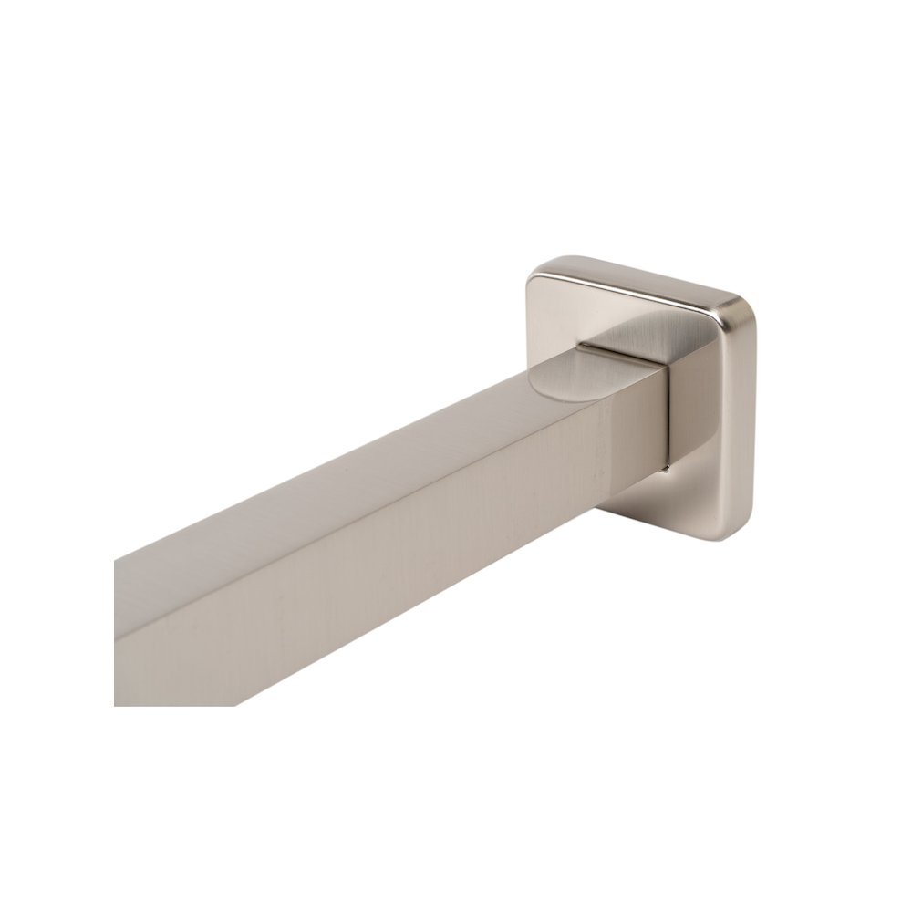 Brushed Nickel 20" Square Wall Shower Arm. Picture 3