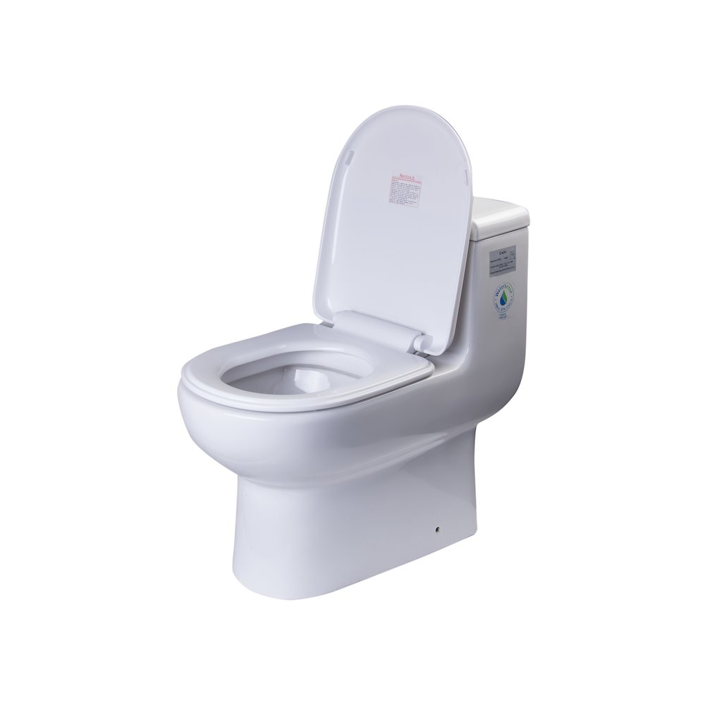 DUAL FLUSH ONE PIECE ECO-FRIENDLY HIGH EFFICIENCY LOW FLUSH CERAMIC TOILET. Picture 3