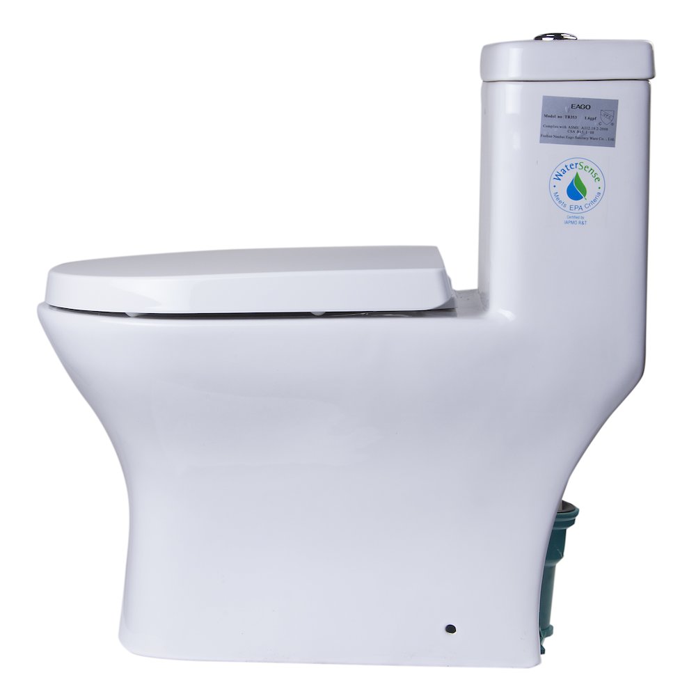 DUAL FLUSH ONE PIECE ECO-FRIENDLY HIGH EFFICIENCY LOW FLUSH CERAMIC TOILET. Picture 5