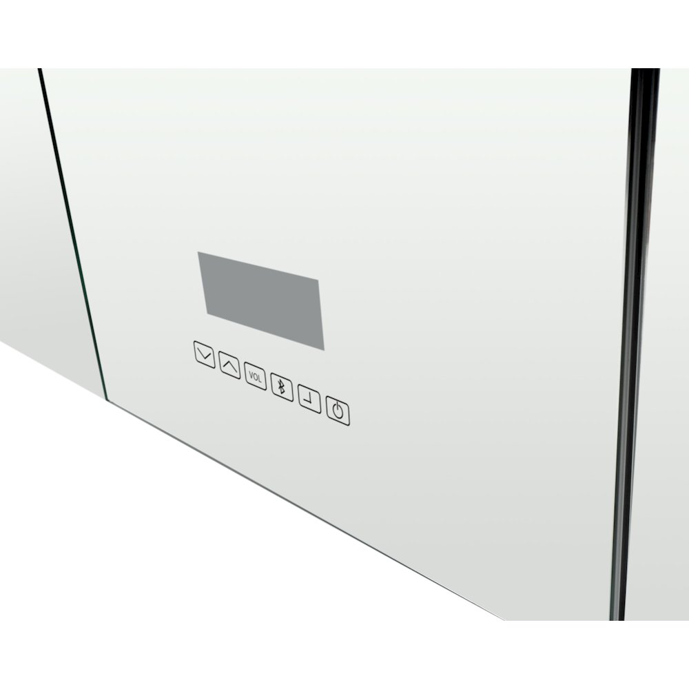 42" x 28" Triple Door LED Light Bluetooth Medicine Cabinet. Picture 7