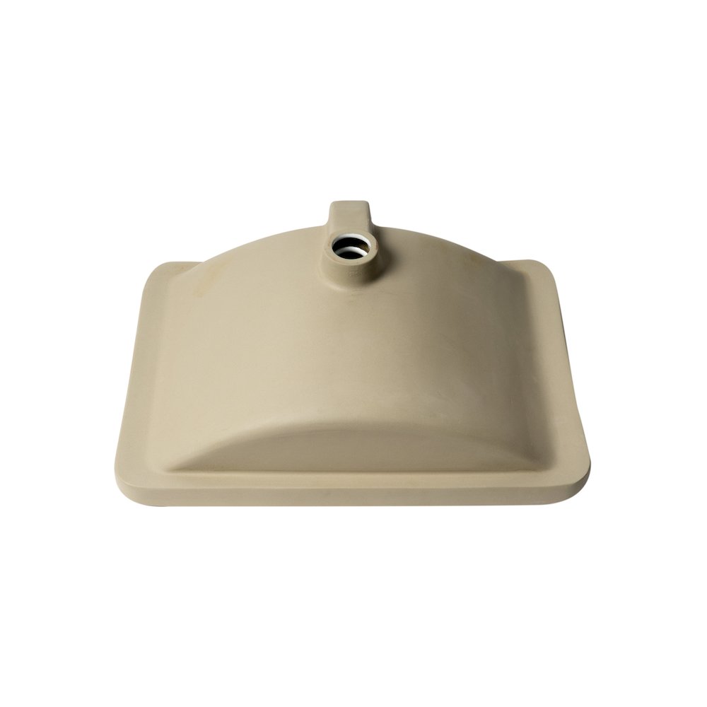White 24" Rectangular Undermount Ceramic Sink. Picture 2