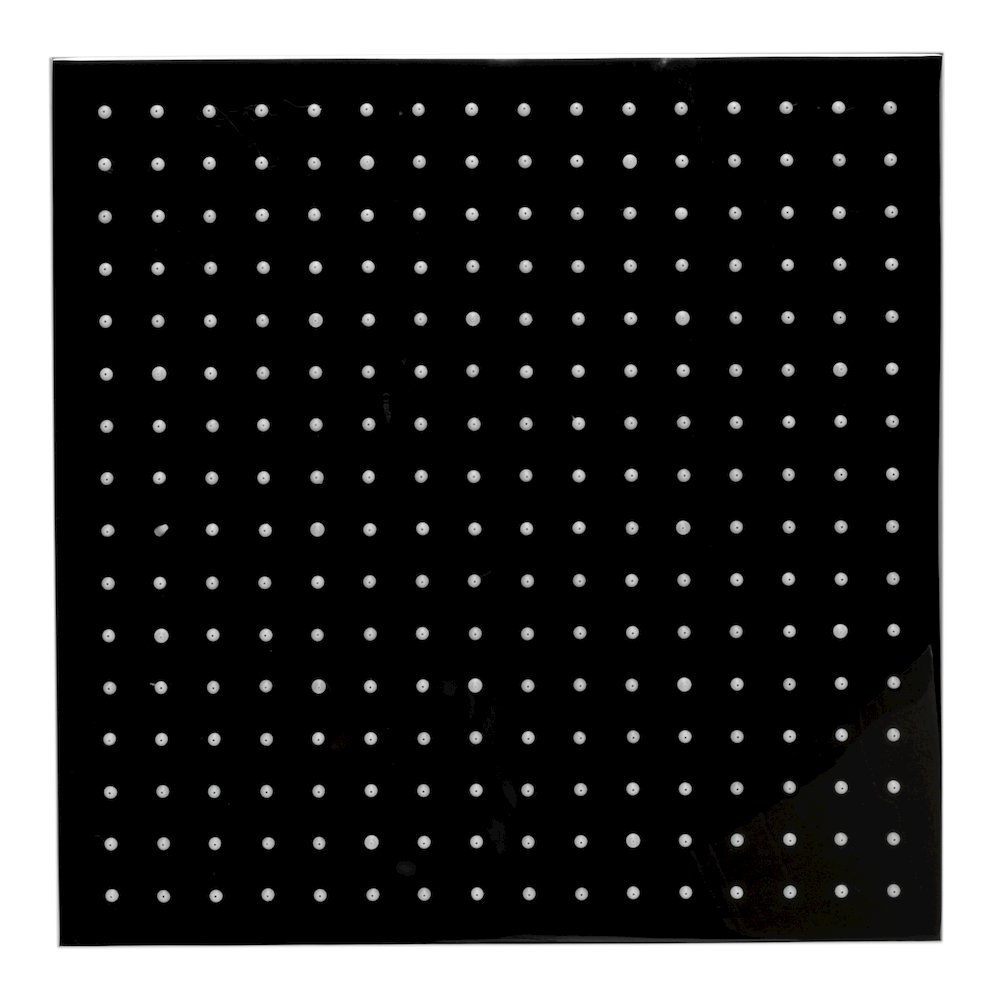 Polished Chrome 16" Square Multi Color LED Rain Shower Head. Picture 3