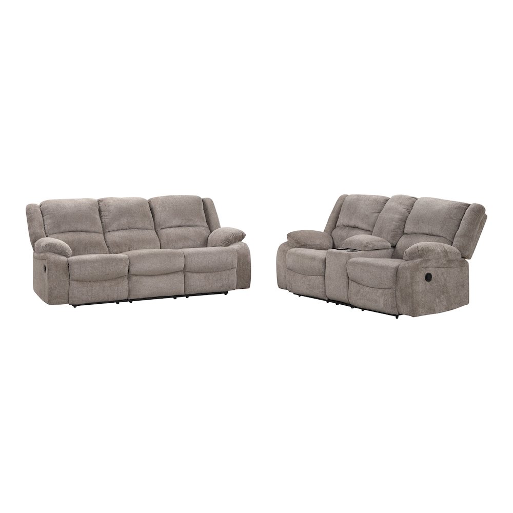Furniture of America Essen 2-piece Manual Recline Sofa Seat. Picture 1