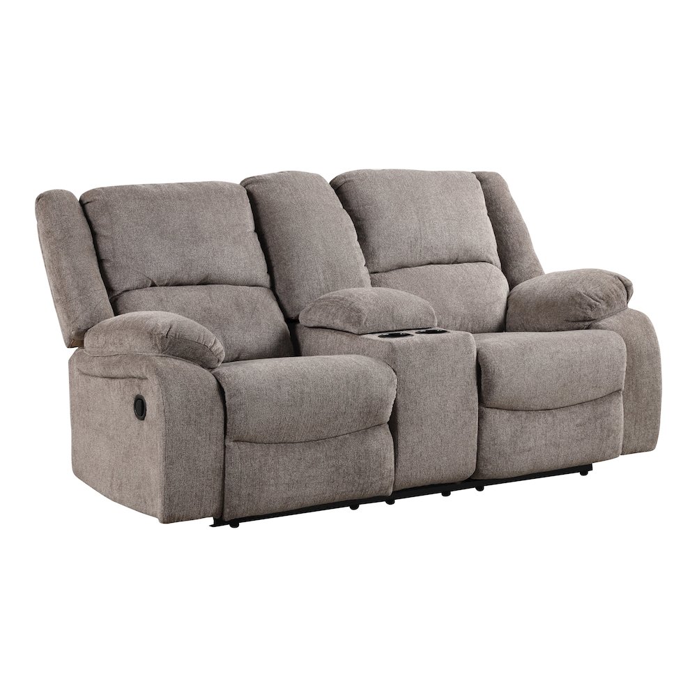 Furniture of America Essen Manual Recliner Loveseat. Picture 1