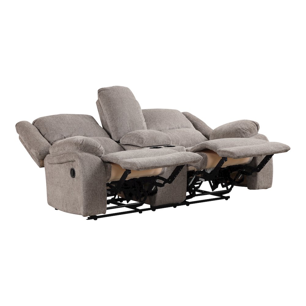 Furniture of America Essen Manual Recliner Loveseat. Picture 2