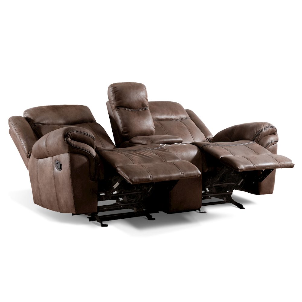 Furniture of America Misander Manual Recline Loveseat. Picture 3