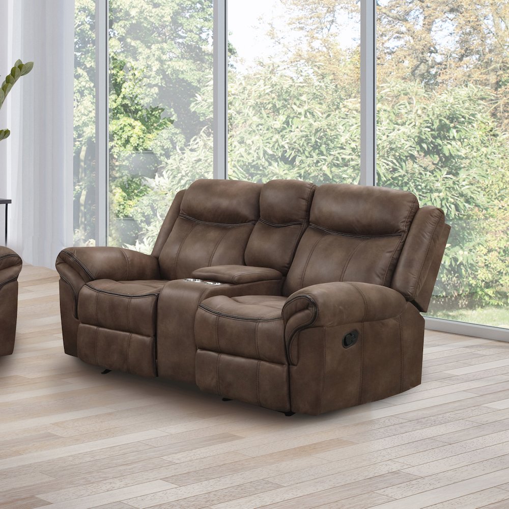Furniture of America Misander Manual Recline Loveseat. Picture 4