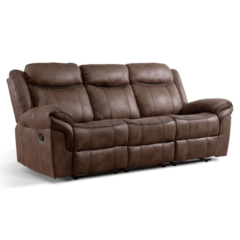 Furniture of America Misander Manual Recline Sofa. Picture 1