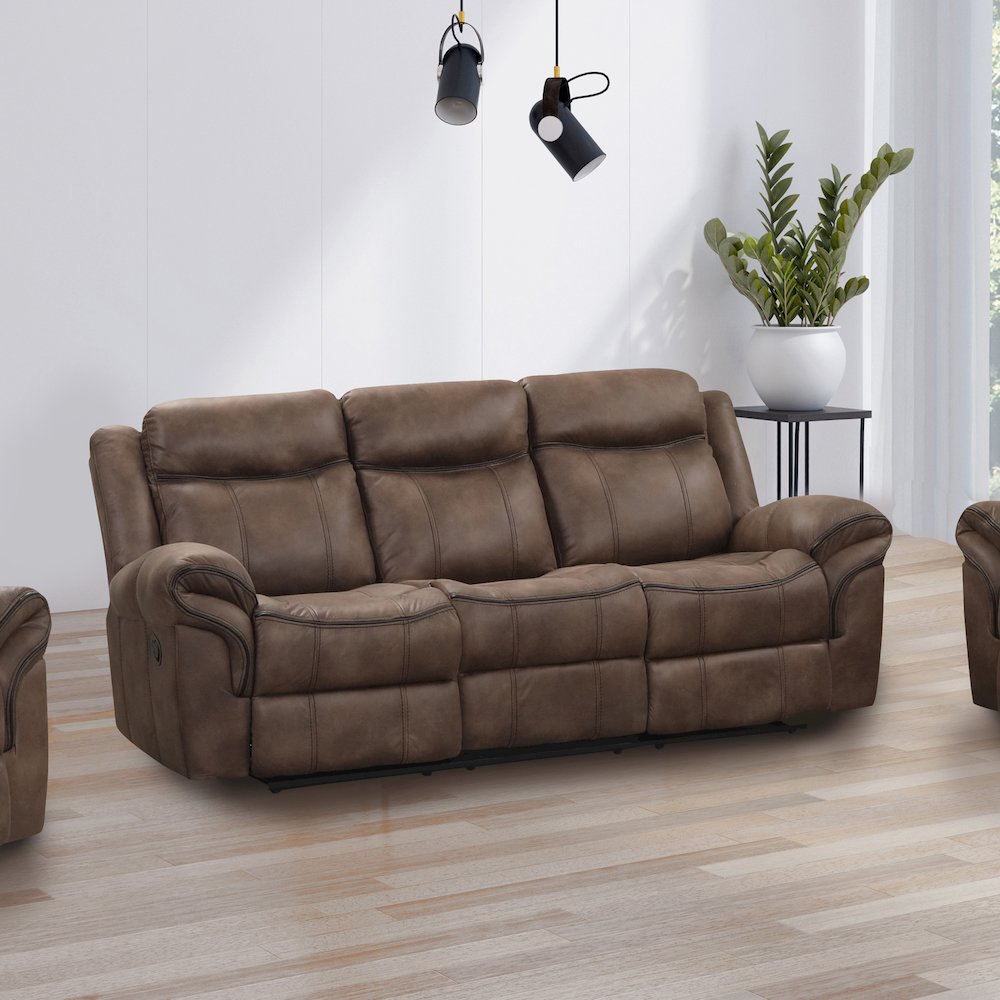 Furniture of America Misander Manual Recline Sofa. Picture 4