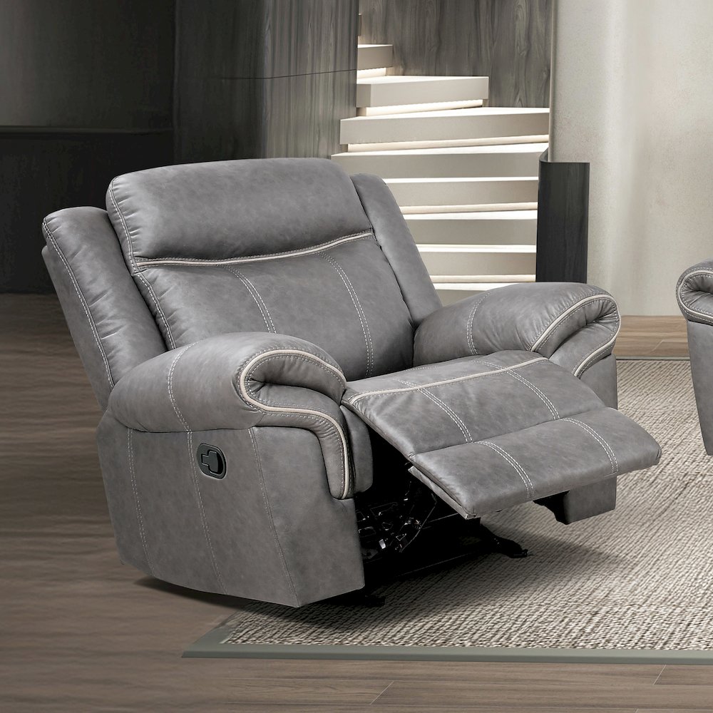 Verne Modern Manual Glider Recliner. Picture 2