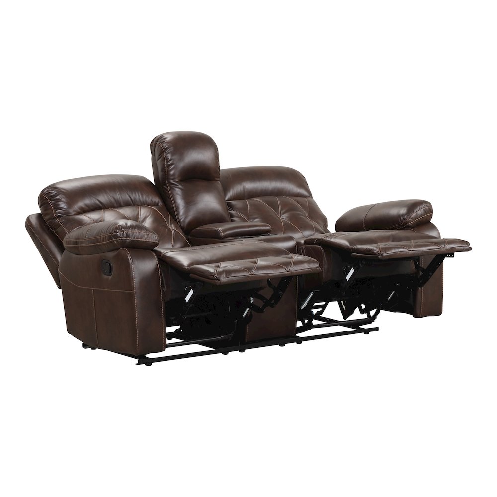 Furniture of America Pannet Manual Reclining Loveseat. Picture 2