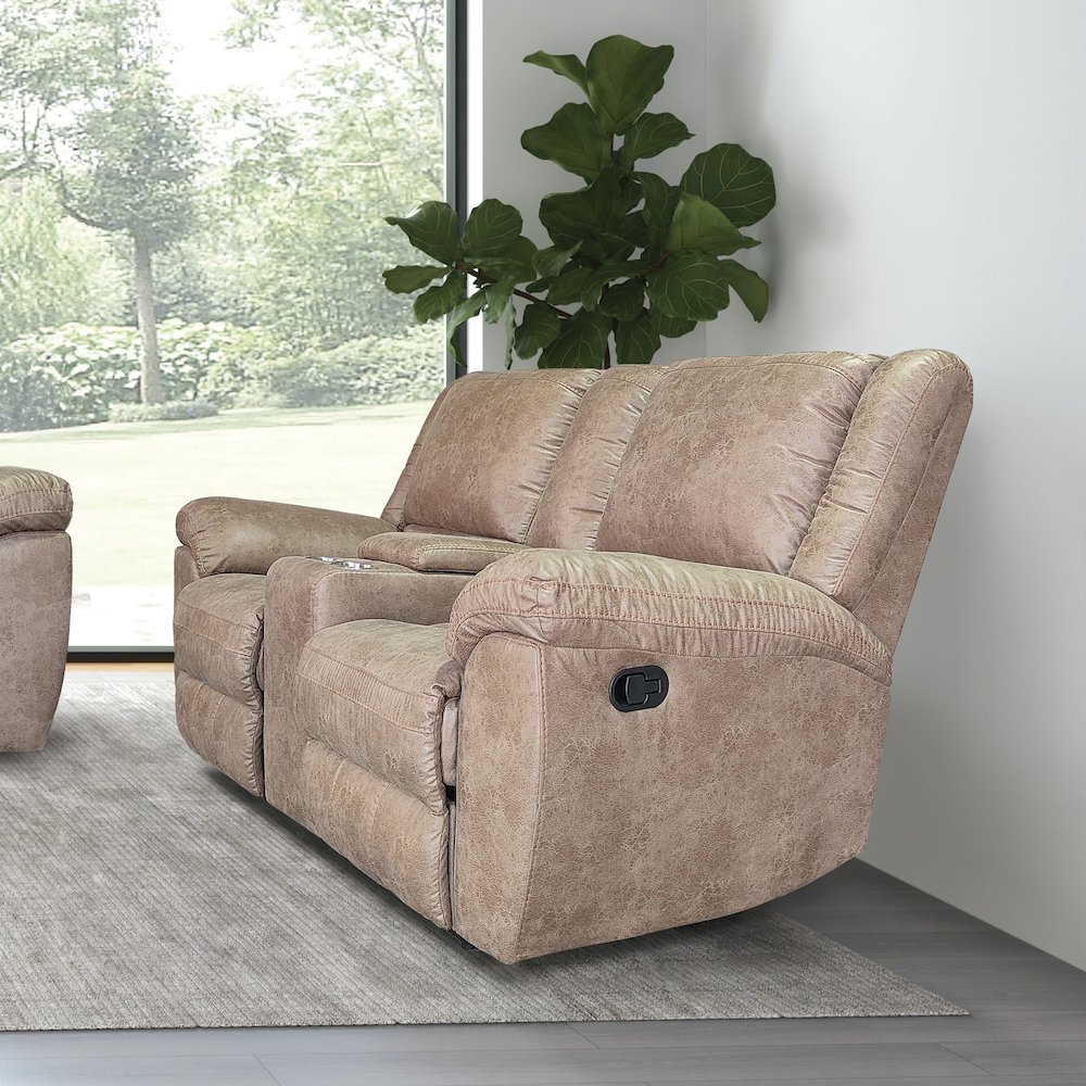 Furniture of America Tenn Manual Recline Loveseat. Picture 2