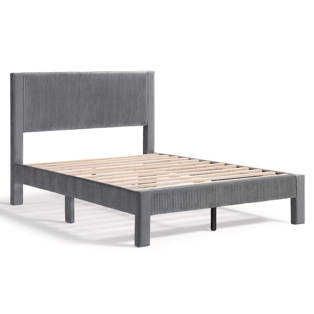 Furniture of America Simas Upholstered Bed. Picture 1