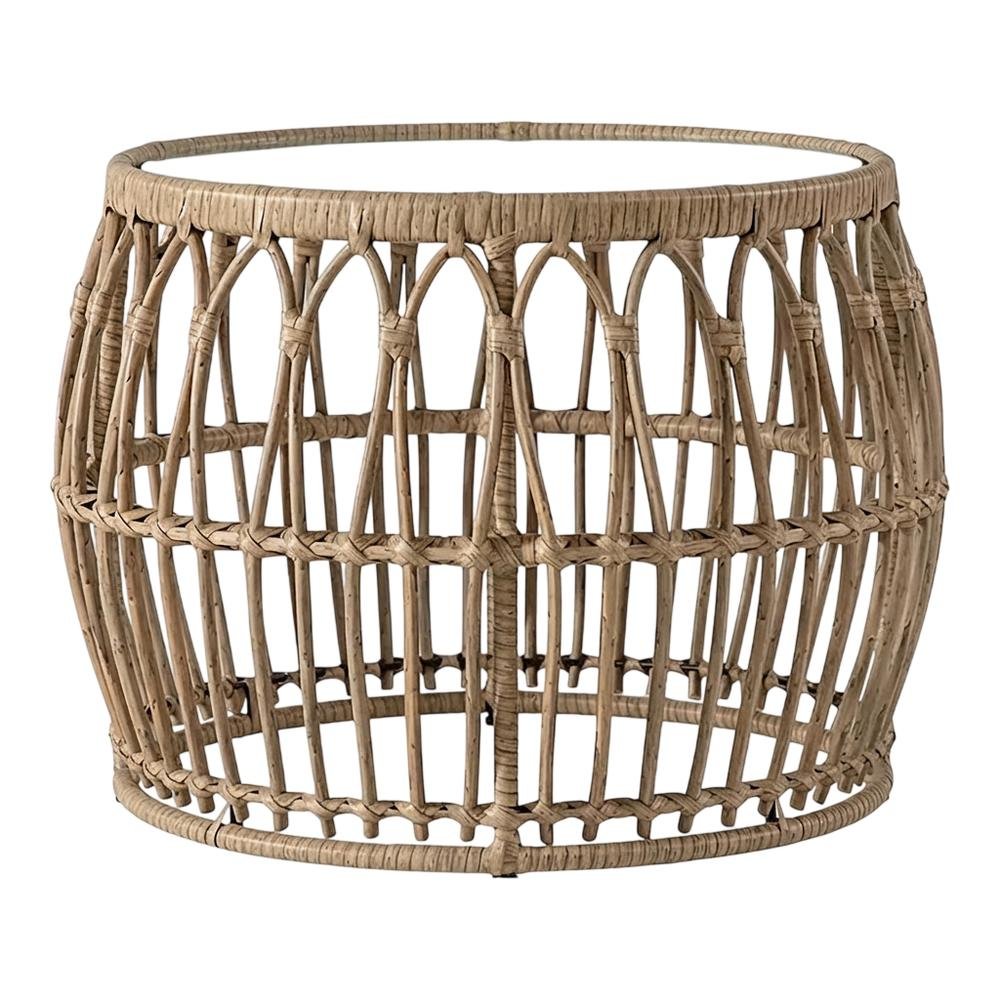 Wicker Outdoor Coffee Table With Sturdy Construction And Stylish Design. Picture 4