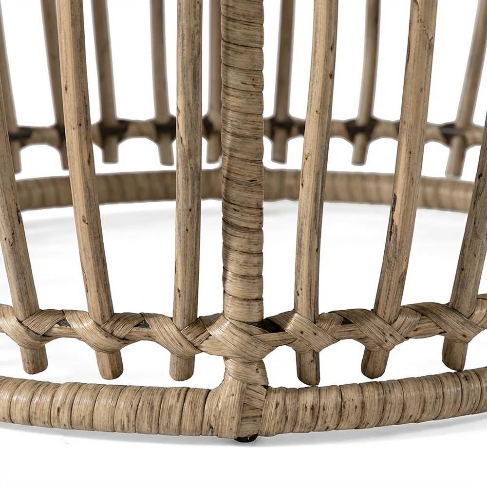 Wicker Outdoor Coffee Table With Sturdy Construction And Stylish Design. Picture 6