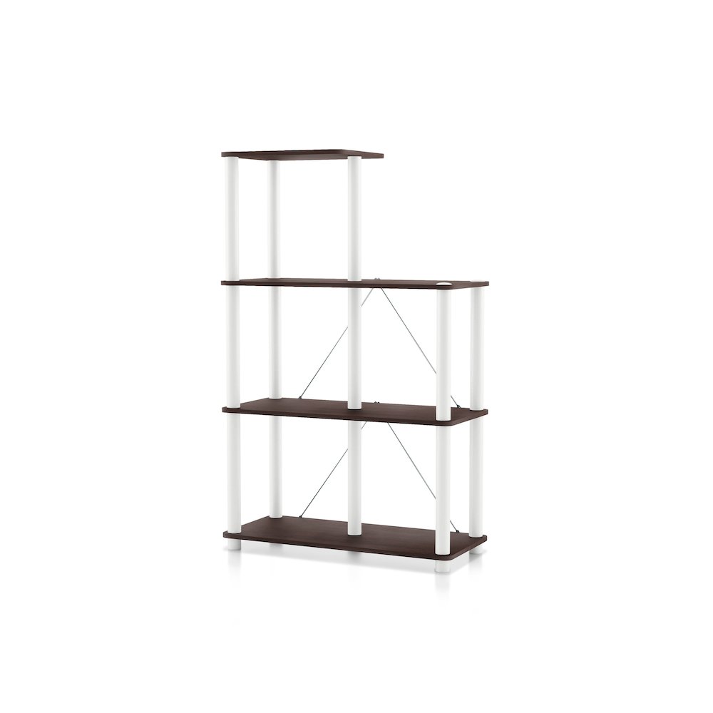 Seni 5-Cube Shelves Wood Open Bookcase. Picture 1