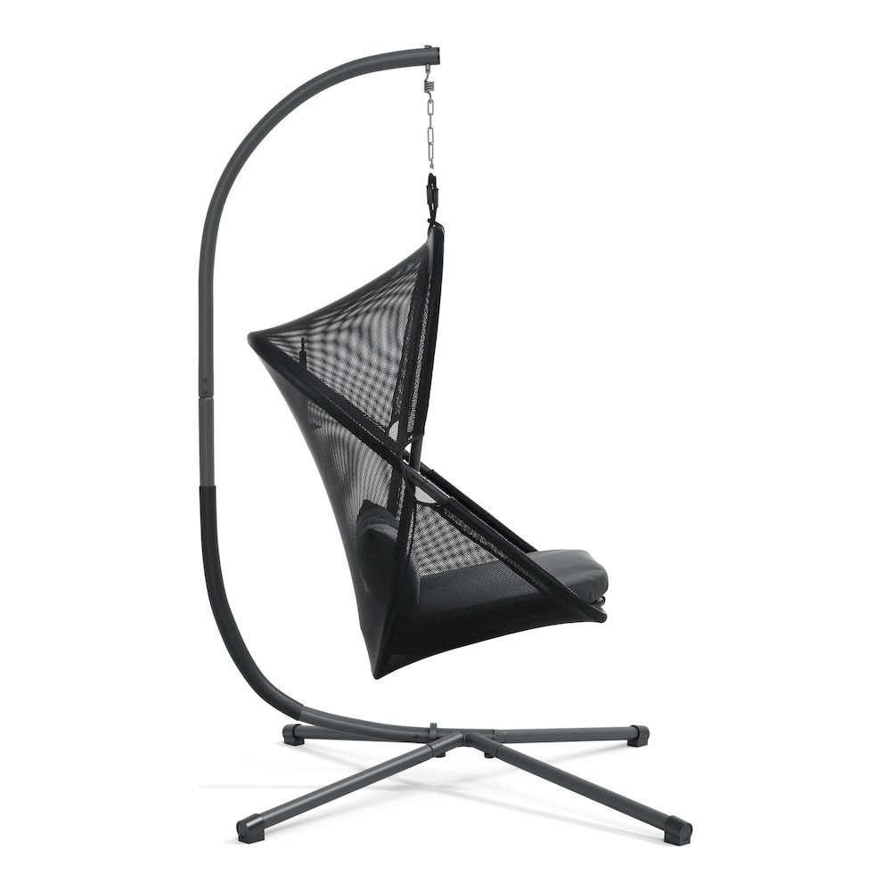 Sway UV-Resistant Foldable Patio Swing Chair with Cushions. Picture 6