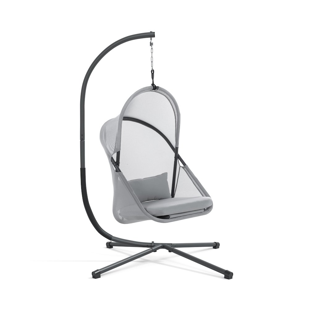 Sway UV-Resistant Foldable Patio Swing Chair with Cushions. Picture 2