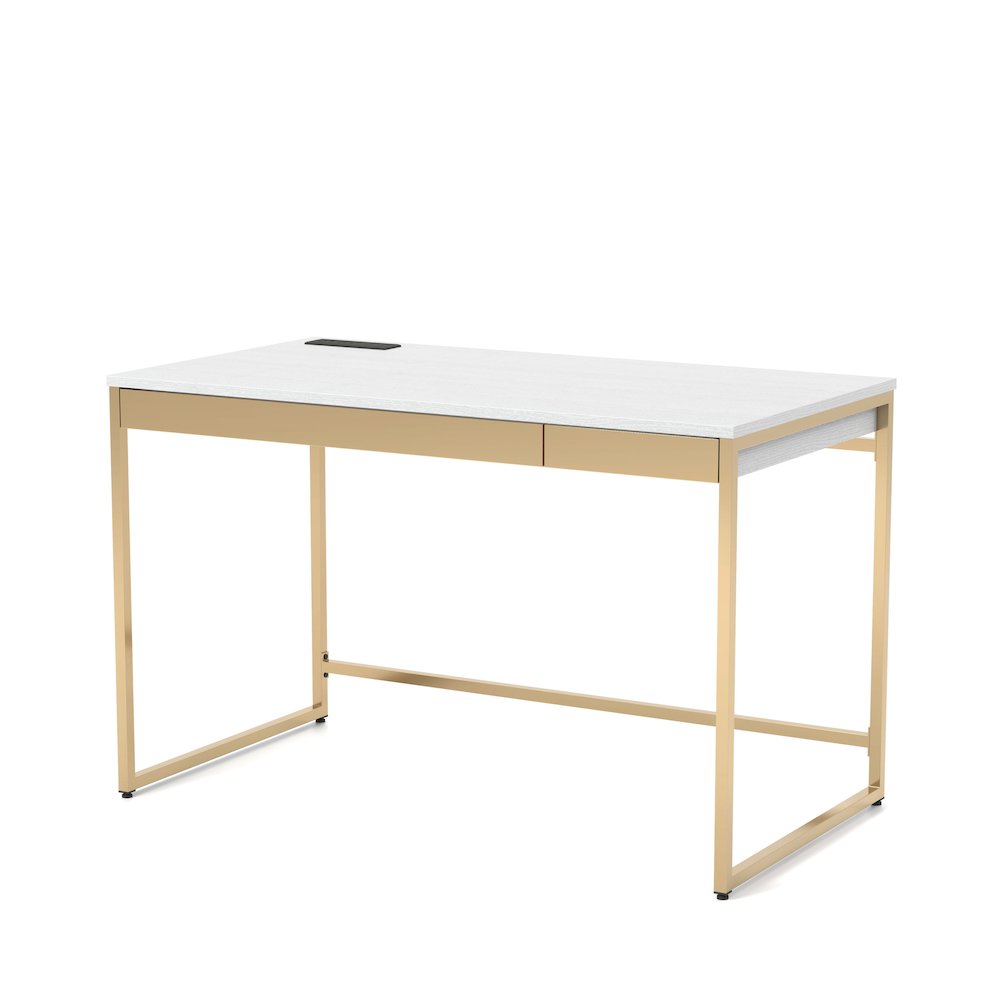 Abair Metal Writing Desk with USB Port. Picture 1