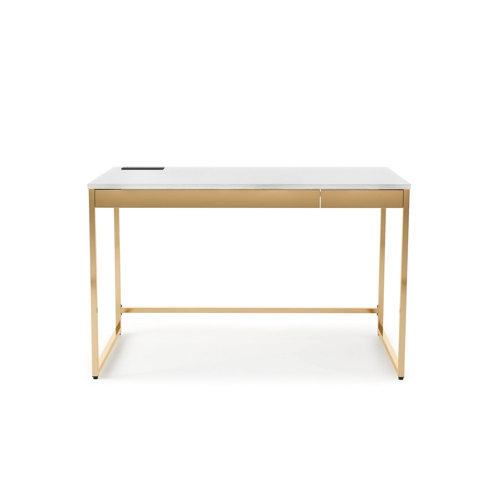 Abair Metal Writing Desk with USB Port. Picture 2