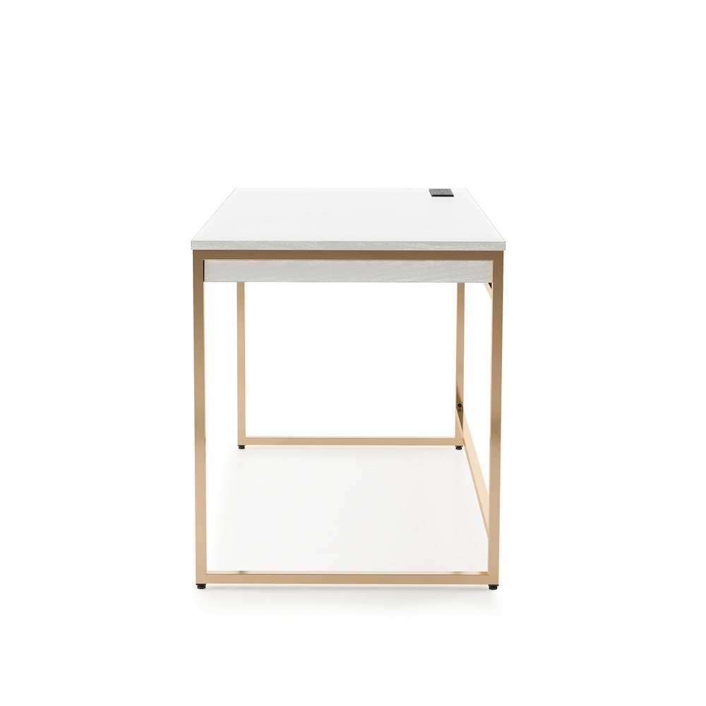 Abair Metal Writing Desk with USB Port. Picture 3