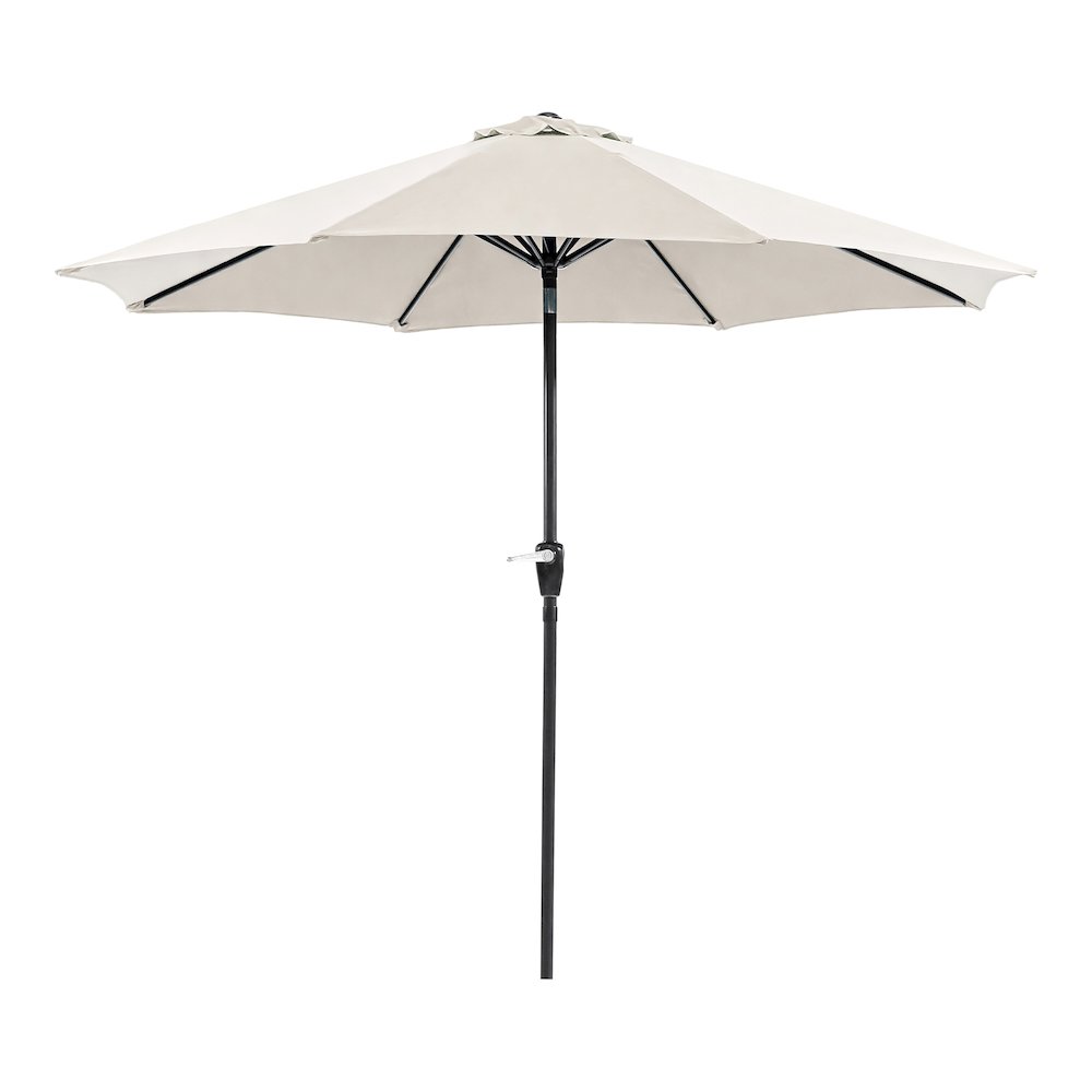 Ella 9' Outdoor Metal Round Patio Sherpa Umbrella. Picture 3
