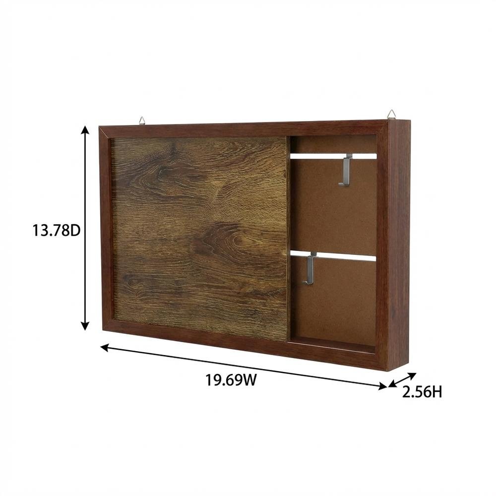 Hidden Storage Cabinet With Photo Frame In Compact 20-Inch Size. Picture 7