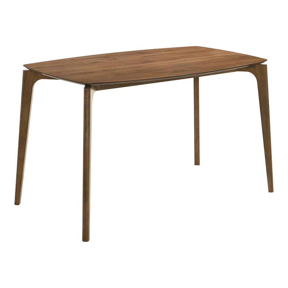 Alara 5-Piece Walnut Solid Wood Counter Dining Table Set. Picture 2