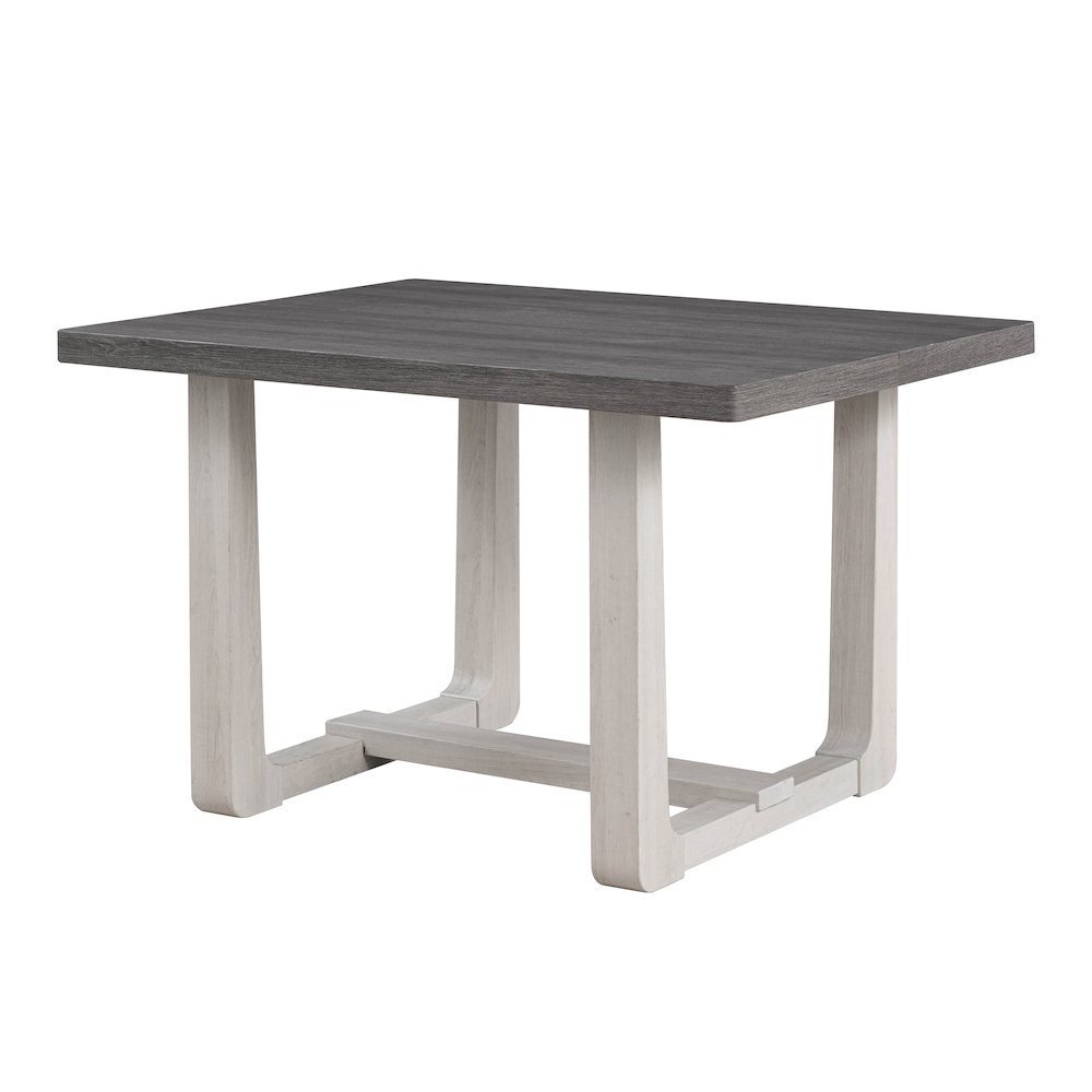 Briven Modern 5-Piece Solid Wood Compact Dining Table Set. Picture 3