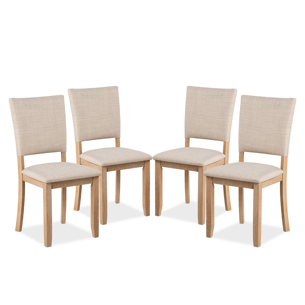 Briven Modern Solid Wood Dining Chairs (Set of 4). Picture 1