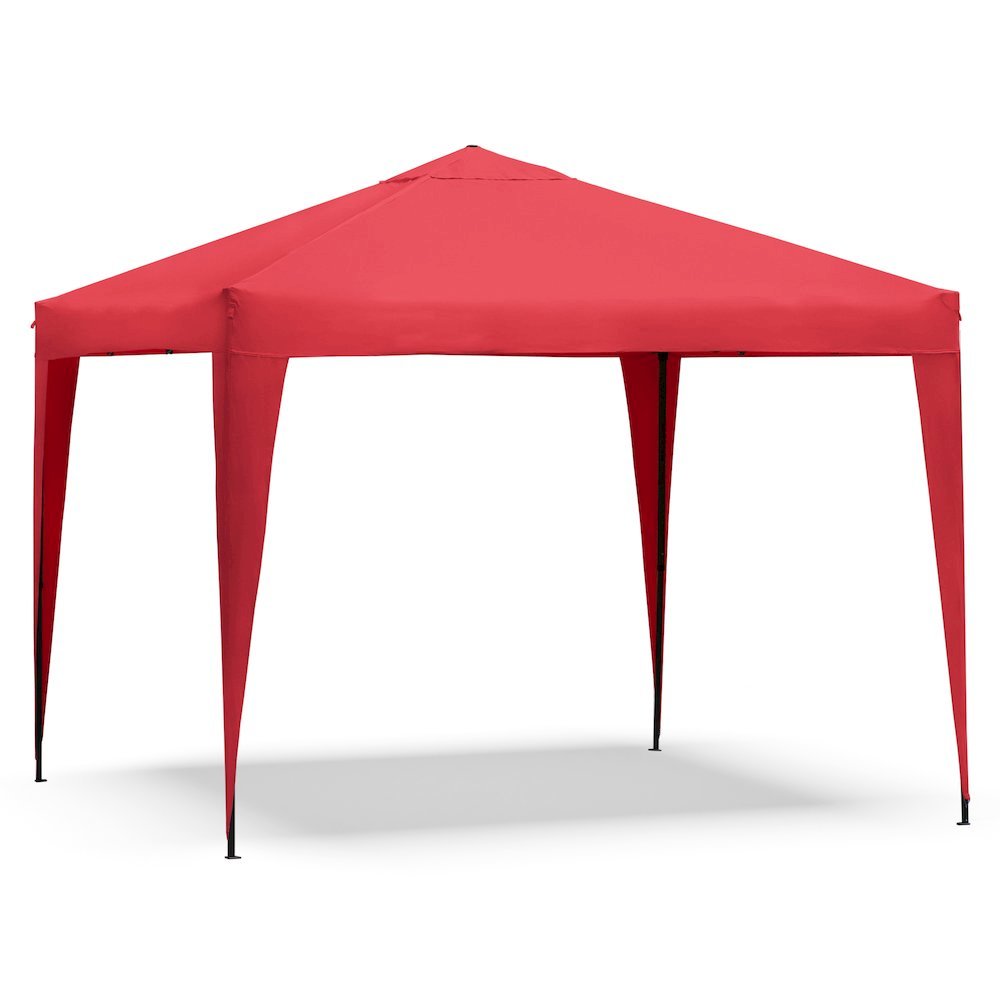 Red Polyester, Steel Frame, Pop Up Canopy – Outdoor Gazebo for Events. Picture 6