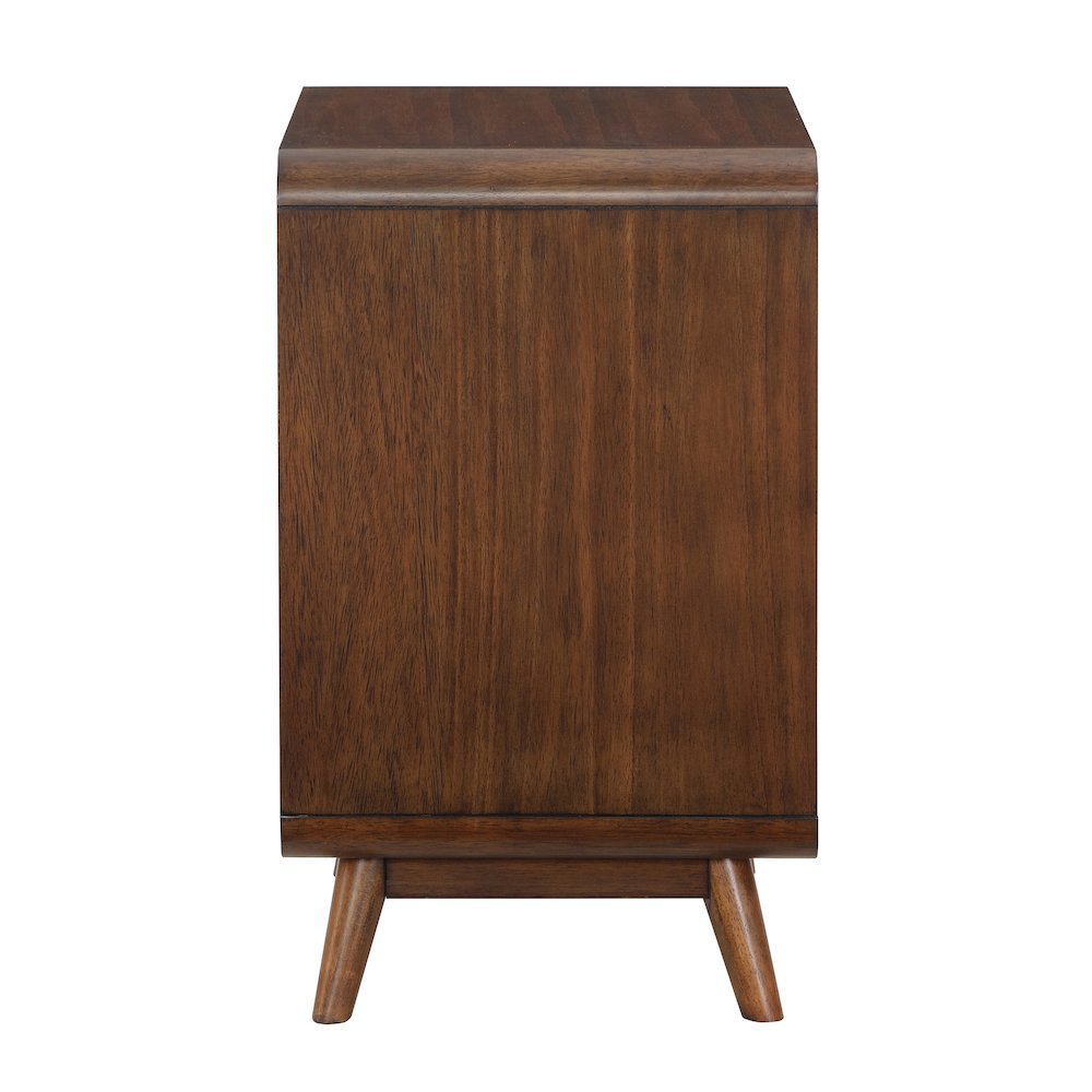 Brown Wooden Nightstand – 1 Drawer Side Table for Bedroom Décor and Storage. Picture 5