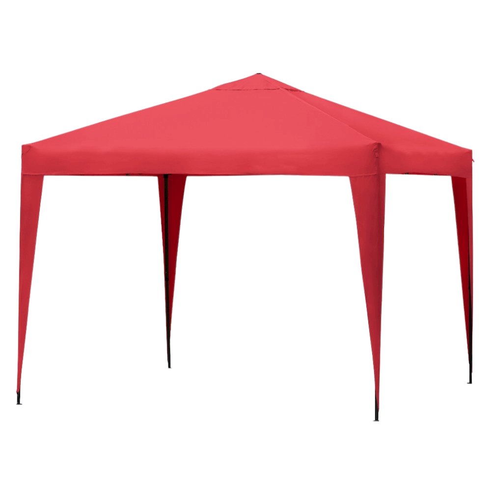 Red Polyester, Steel Frame, Pop Up Canopy – Outdoor Gazebo for Events. Picture 1