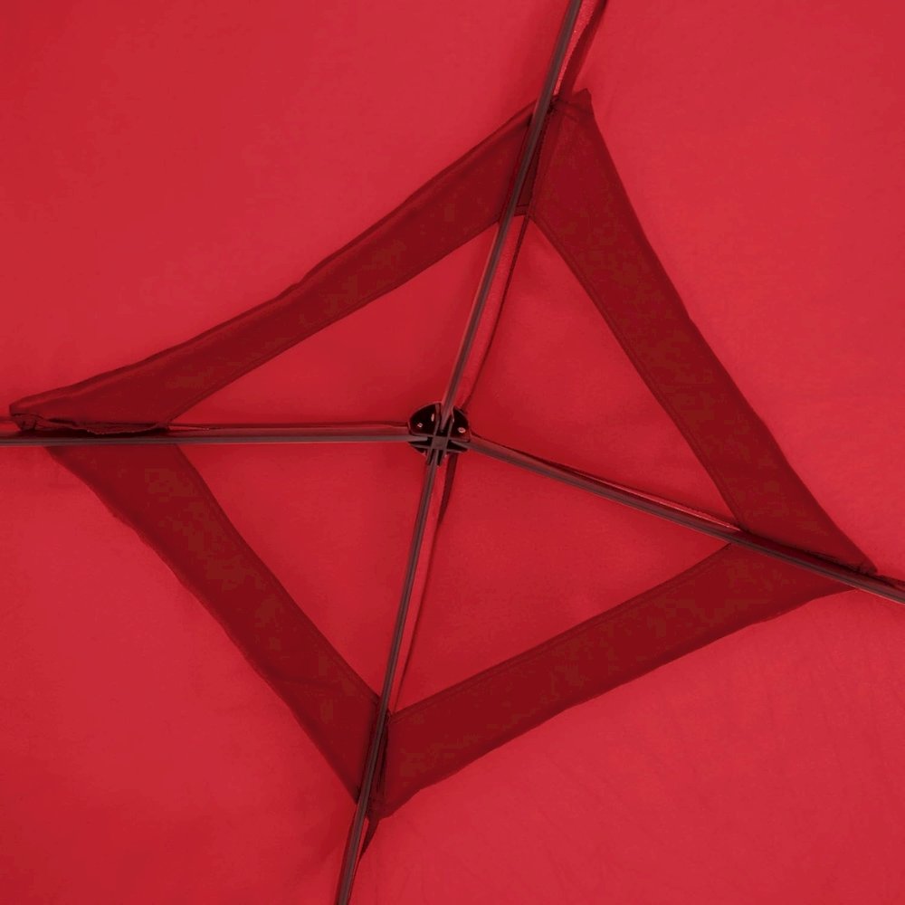 Red Polyester, Steel Frame, Pop Up Canopy – Outdoor Gazebo for Events. Picture 7
