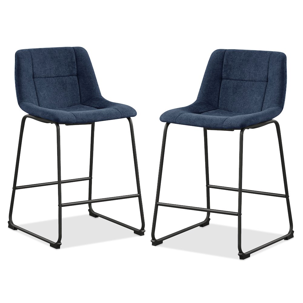 Furniture of America Diam Counter Height Upholstered Dining Chairs (Set of 2). Picture 1