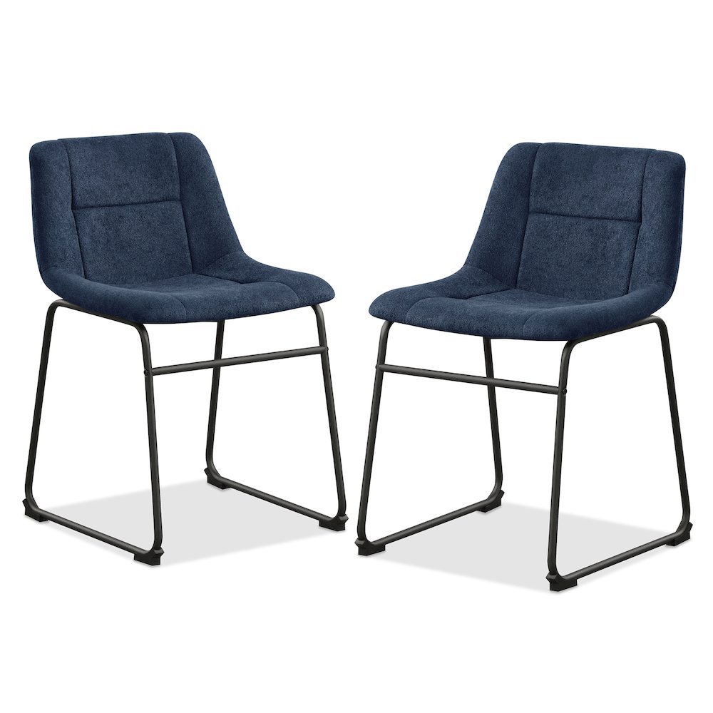Furniture of America Diam Upholstered Dining Chairs (Set of 2). Picture 1