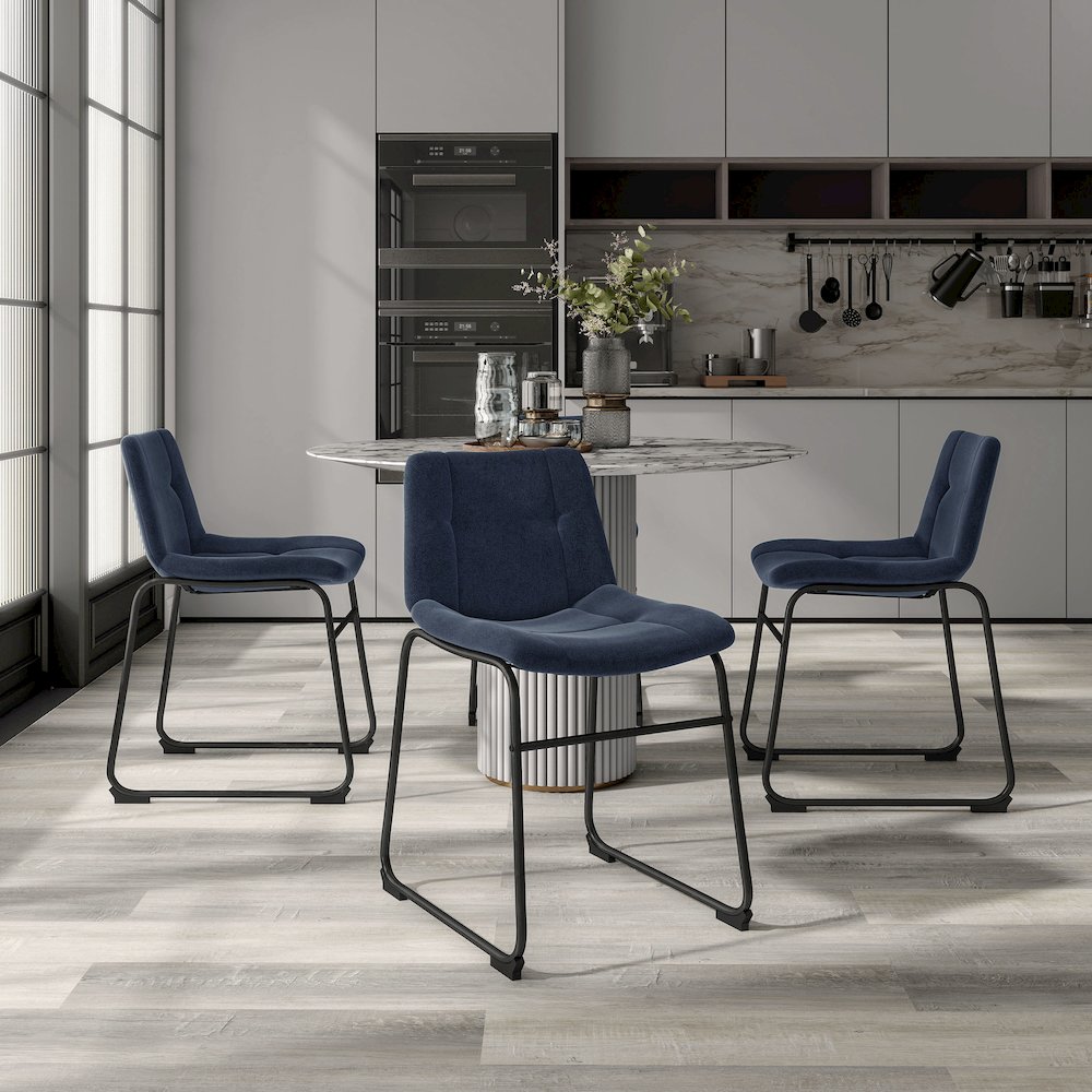 Furniture of America Diam Upholstered Dining Chairs (Set of 2). Picture 4