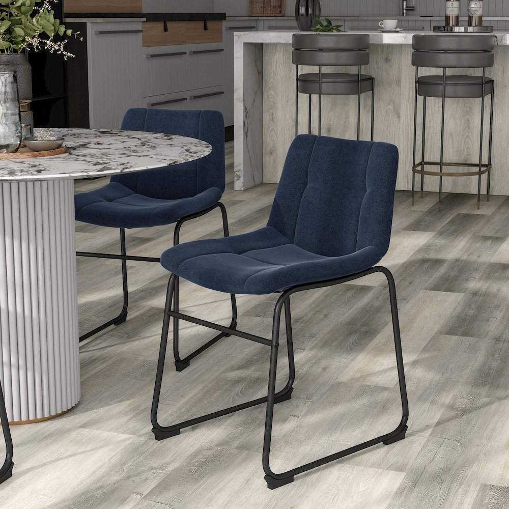 Furniture of America Diam Upholstered Dining Chairs (Set of 2). Picture 5