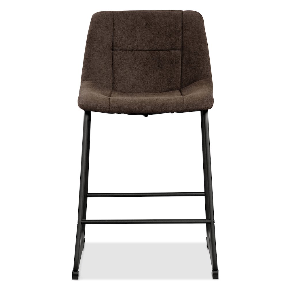 Furniture of America Diam Counter Height Upholstered Dining Chairs (Set of 2). Picture 2