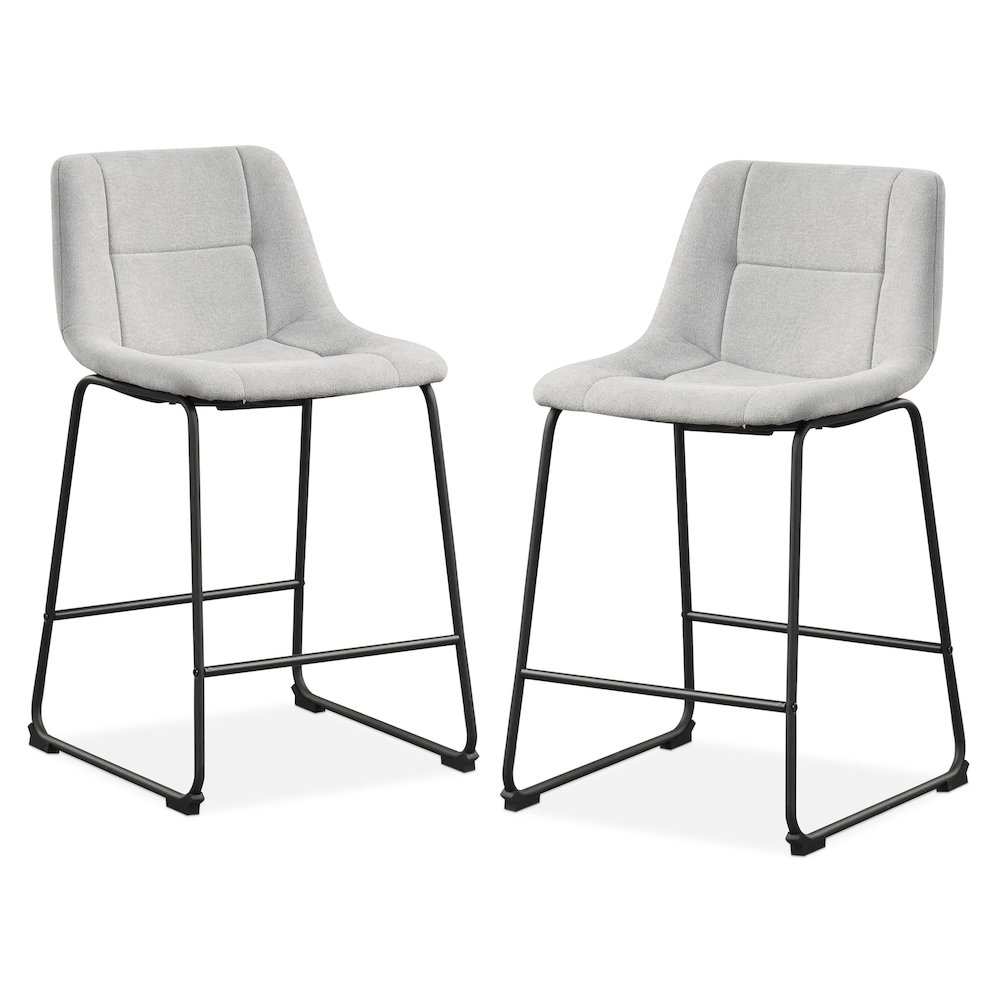Furniture of America Diam Counter Height Upholstered Dining Chairs (Set of 2). Picture 1