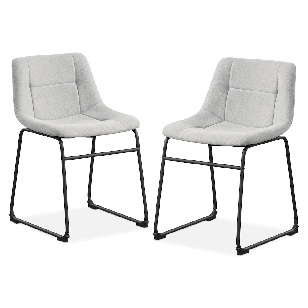 Furniture of America Diam Upholstered Dining Chairs (Set of 2). Picture 1
