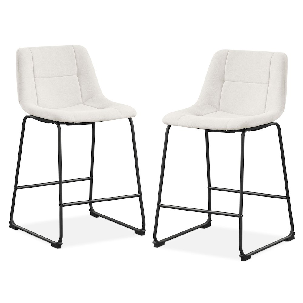 Furniture of America Diam Counter Height Upholstered Dining Chairs (Set of 2). Picture 1