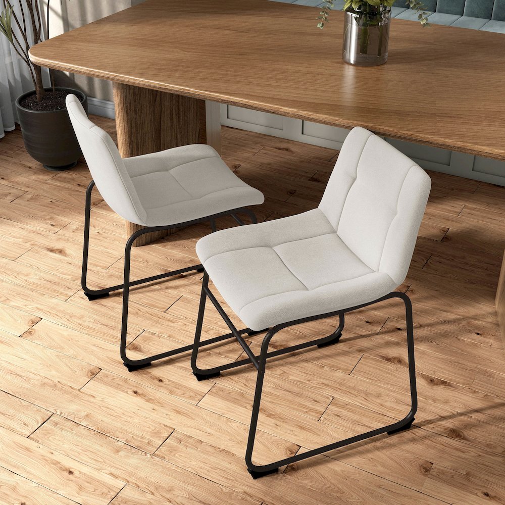 Furniture of America Diam Upholstered Dining Chairs (Set of 2). Picture 5