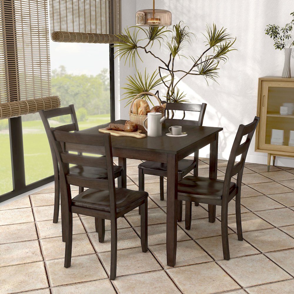Furniture of America Antely 5-piece Dining Table Set. Picture 4